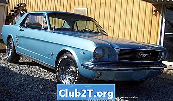 1966 Ford Mustang Automobilové žiarovky veľkosti