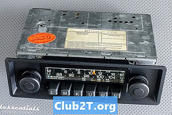 1976 بورش 911 راديو السيارة الأسلاك تسخير التخطيطي
