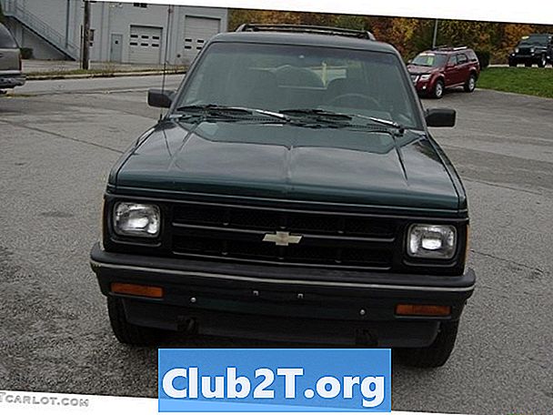 Guia de fiação do alarme automotivo 1981 Blazer Chevrolet S10