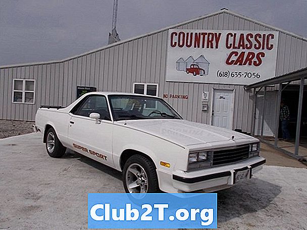 1982 แผนภูมิการเดินสายไฟของวิทยุรถยนต์ Chevrolet El Camino