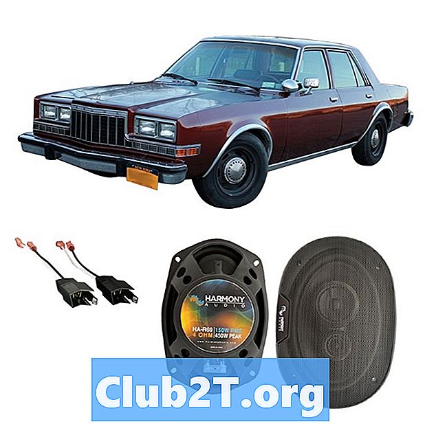 1984 Dodge Diplomat Car Audio guía de cableado