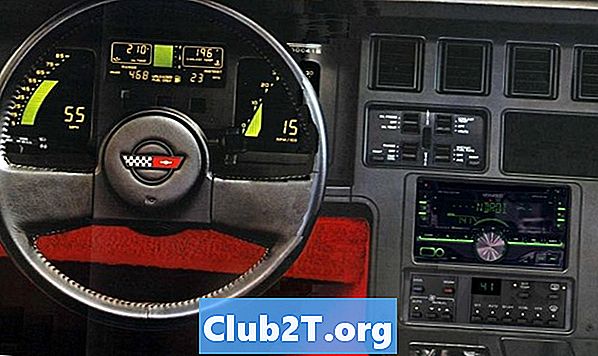 Sơ đồ lắp đặt đài phát thanh xe hơi Chevrolet Corvette 1985