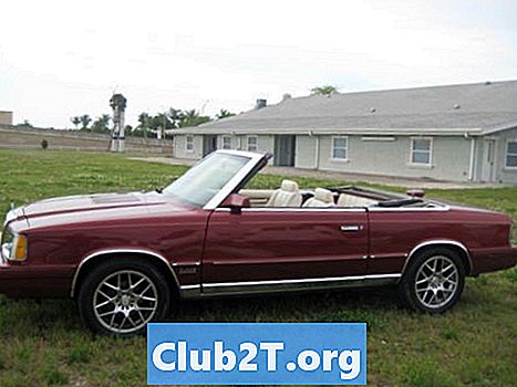 1986 Chrysler LeBaron auto stereo vadu shēma