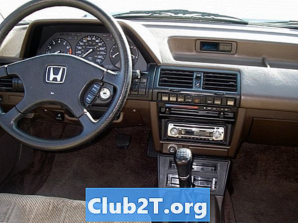 Schéma de câblage stéréo voiture Honda Accord 1986