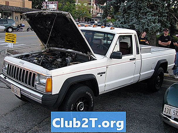 ขนาดหลอดไฟรถยนต์ Jeep Comanche ของปี 1986