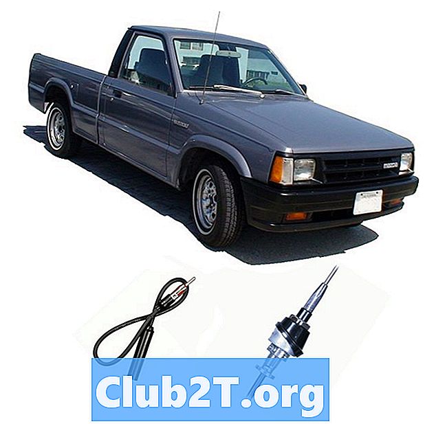 1986 Biểu đồ dây âm thanh xe hơi Mazda B2200 - Xe