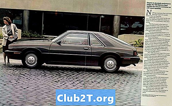 1986 Hướng dẫn đi dây âm thanh nổi xe hơi Mercury Capri - Xe