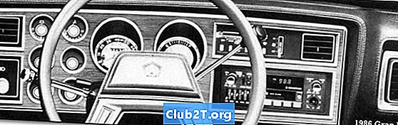 1986 Плимоутх Гран Фури Табела величина сијалице - Аутомобили