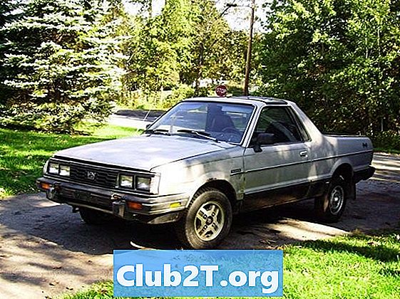 1986 Subaru Brat Auto Light Bulb Størrelsesdiagram