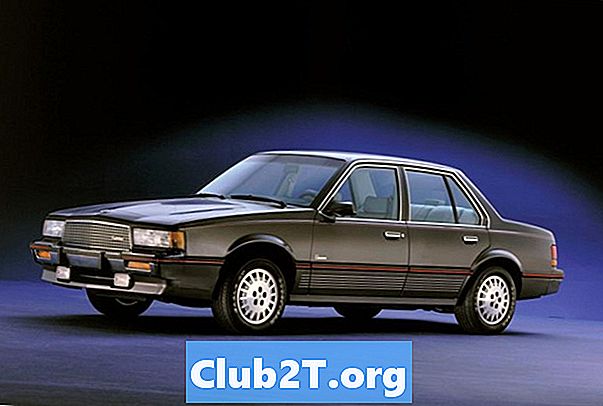 1987 Cadillac Cimarron 자동차 라디오 배선 다이어그램
