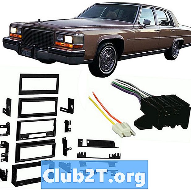 Diagrama de alambre estéreo del automóvil Cadillac Fleetwood 1985