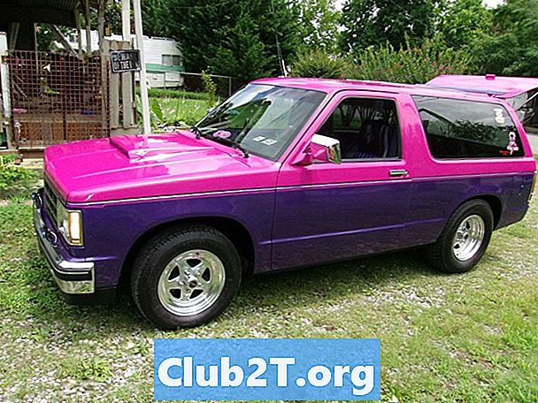 1987 Chevrolet S10 블레이저 카 라디오 와이어 다이어그램