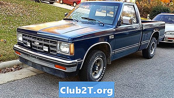 1987 Chevrolet S10 Pickup auto žárovka velikosti průvodce