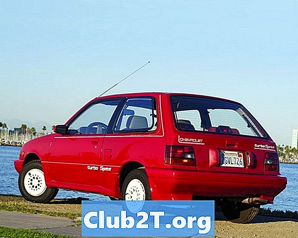 1987 Chevrolet Sprint auto radio vadu shēma