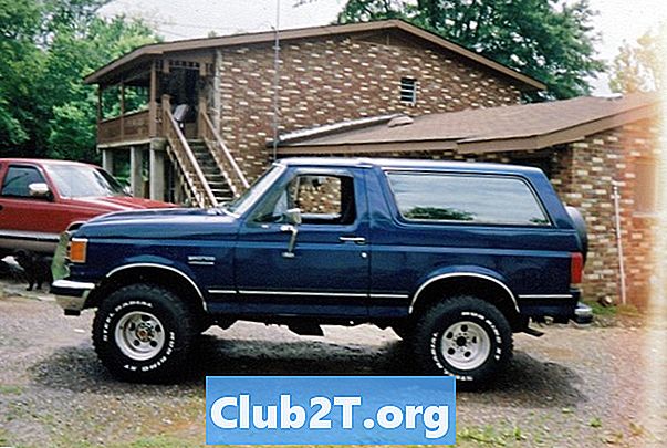 1987 m. „Ford Bronco“ automobilio saugumo instaliacijos vadovas