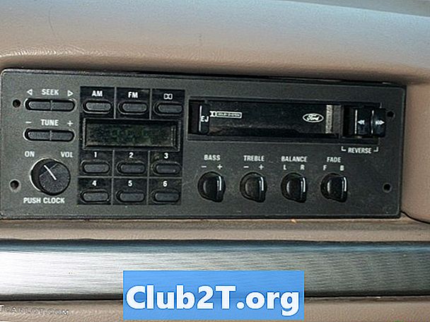 Schéma d'installation audio de voiture chez Ford F250, 1987