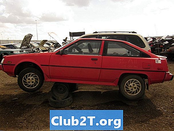 1987 मित्सुबिशी कॉर्डिया कार लाइट बल्ब आकार आरेख