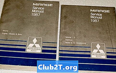 1987 Reifengrößen-Diagramm von Mitsubishi Mirage