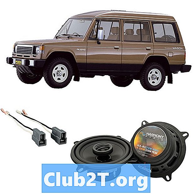 Guide de câblage audio de voiture Mitsubishi Montero 1987 - Des Voitures