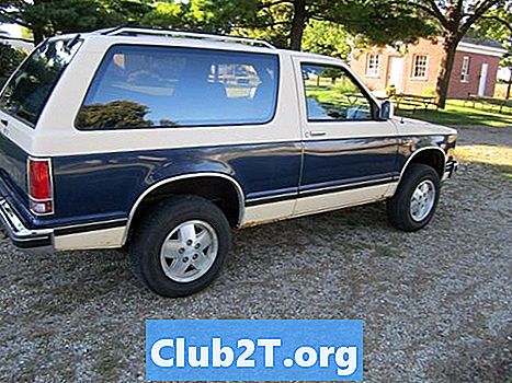 1988 Chevrolet S10 Blazer auto stereo vadu diagramma