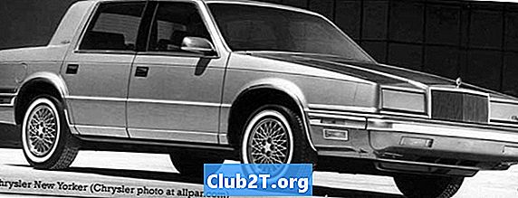 1987 m. „Chrysler New Yorker“ nuotolinio automobilio paleidimo laidų schema