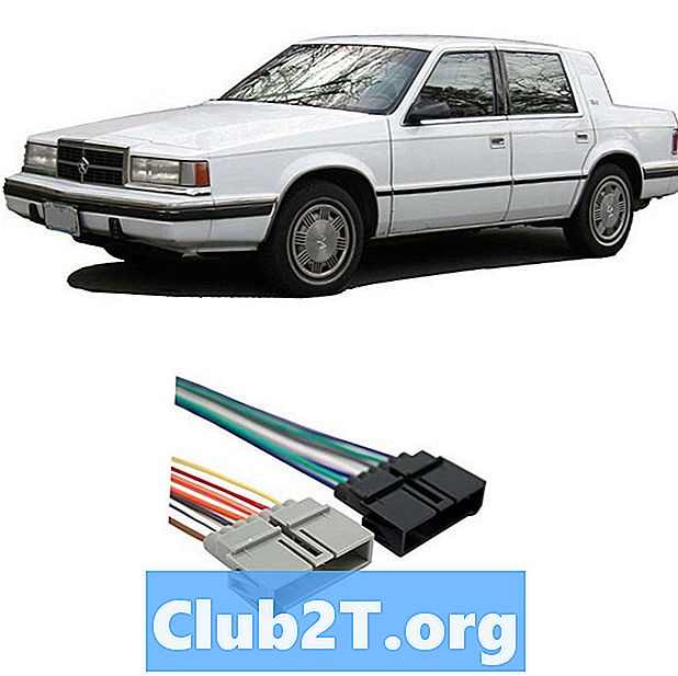 1988 Diagrama cablului stereo de la Dodge Dynasty - Autoturisme