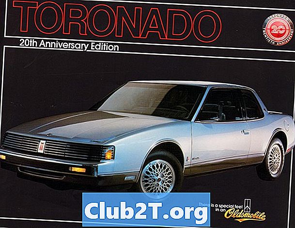 ขนาดหลอดไฟรถยนต์ยานยนต์ Oldsmobile Trofeo 1988