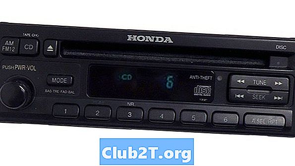 1989 m. Honda Prelude automobilių radijo stereo laidų schema