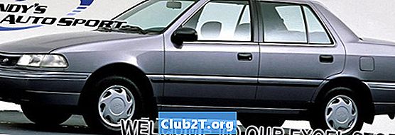 1989 Tabela rozmiarów żarówek Hyundai Excel - Samochody