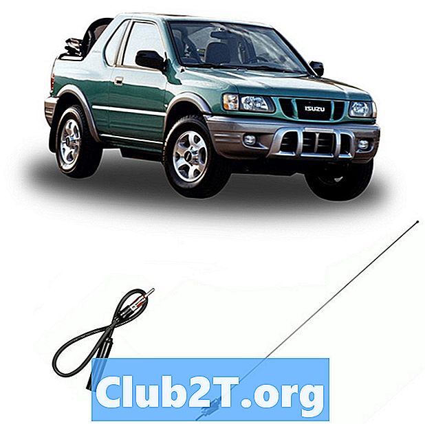 Diagrama de cableado de la radio del coche Isuzu Amigo 1989