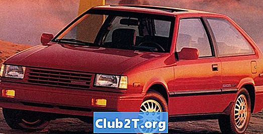 1989 Mitsubishi Precis guía de cableado de la radio del coche