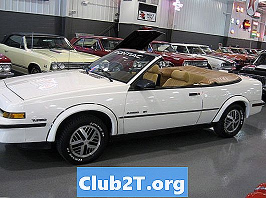 1989 m. „Pontiac Sunfire“ automobilių radijo stereo laidų schema