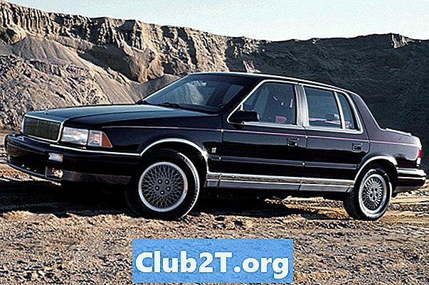 1990 Chrysler LeBaron Sedan Auto Žiarovka veľkosť grafu