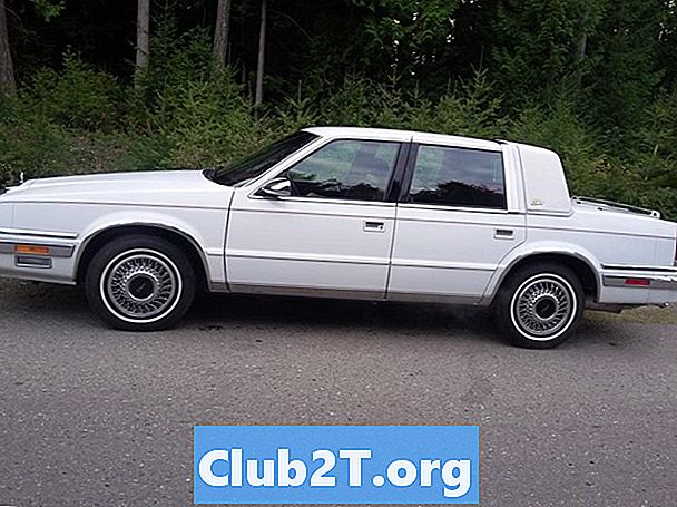 1990 Chrysleri New Yorgi rööp- ja rehvimõõtakaart - Autod