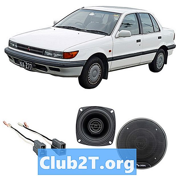 1990 Mitsubishi Precis Car Audio Guia de fiação