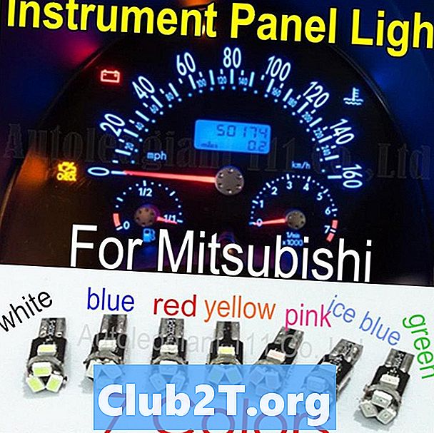 1990 Mitsubishi Precis Діаграма розміру лампочки
