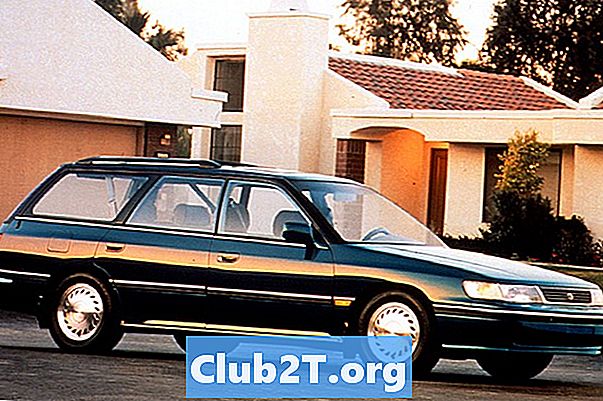 1990 Subaru Justy automātiskās spuldzes izmēra diagramma