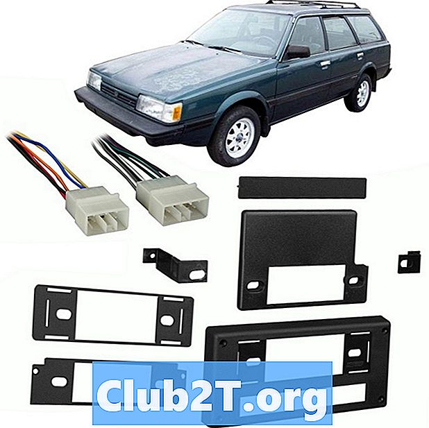 1990 Σχήμα στερεοφωνικού καλωδίου αυτοκινήτου Subaru Loyale