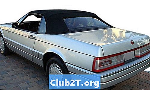 1991 Cadillac Allante Заміна розмірів лампочки розмірів керівництва