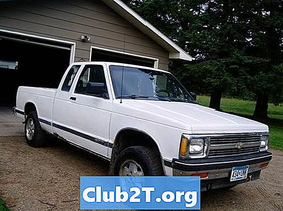 1991 Chevrolet S10 Pickup auto radio stereo audio vadu shēma