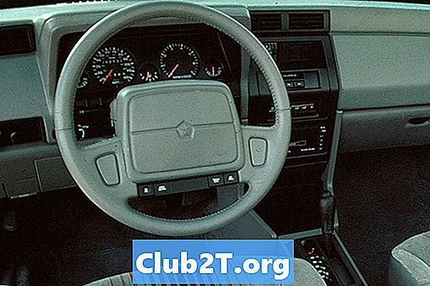 ขนาดหลอดไฟอัตโนมัติ Chrysler Daytona 1991