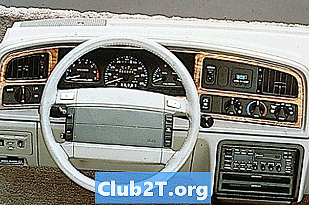 1991 - Диаграма на кабелите за радиото на Ford Taurus