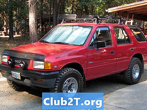 ปี 1991 แผนภูมิการเดินสายไฟสเตอริโอของรถยนต์ Isuzu Rodeo