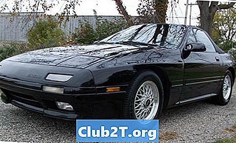 1991 Mazda RX7 lyspære størrelser