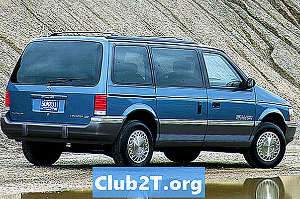 1991 Plymouth Grand Voyager Stereo Kereta Pasang Skema