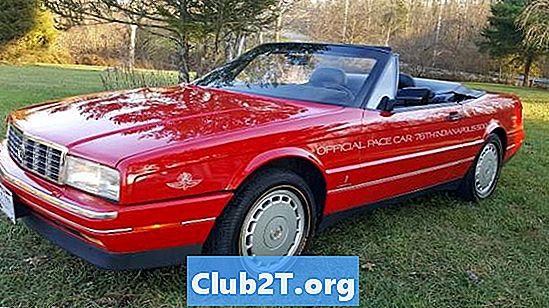 1992 Tabela rozmiarów żarówek samochodowych Cadillac Allante