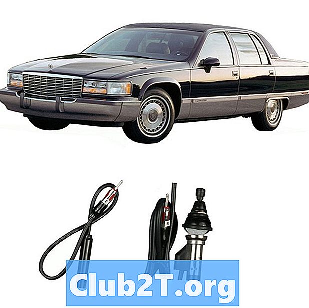 1992 Schemat połączeń Cadillaca Fleetwood Car Audio - Samochody