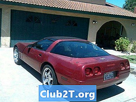 Sơ đồ lắp đặt báo động xe Chevrolet Corvette 1992