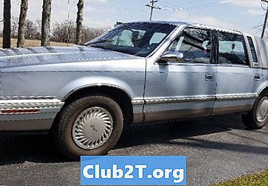 1992 크라이슬러 뉴요커 재고 타이어 크기 다이어그램 - 자동차
