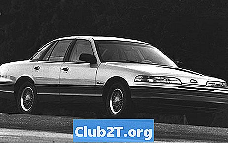 1992 Ford Crown Victoria OEM renkaiden koot Info - Autojen